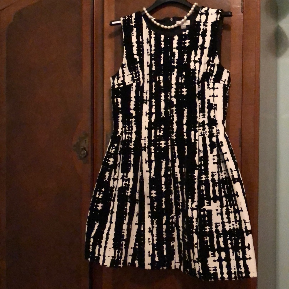 Calvin Klein black velvet mini dress, 14